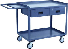 Jamco - Flush Mobile Work Bench - Steel, Gray, 24" Long x 36" Deep x 39" High - Exact Tool & Supply