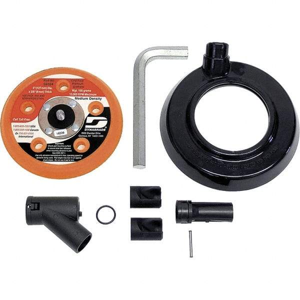 Dynabrade - Power Sander Vacuum Shroud Conversion Kit - 5" Diam, For Use with Dynorbital Supreme Random & Dynorbital-Spirit Random Orbital Sanders - Exact Tool & Supply