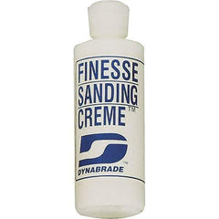 Dynabrade - 4 oz Sanding Creme Compound - Compound Grade Fine, White, For High Glossing, Use on Composites, Fiberglass & Metal - Exact Tool & Supply