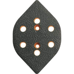 Dynabrade - Tear Drop Adhesive/PSA Backing Pad - Dynafine Compatible, Screw Attachment, Vacuum Pad, 3/8" Thick, Medium Density - Exact Tool & Supply