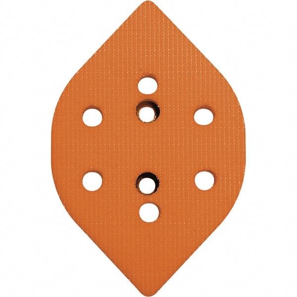 Dynabrade - Tear Drop Hook Face Backing Pad - Dynafine Compatible, Screw Attachment, Vacuum Pad, 3/8" Thick, Soft Density - Exact Tool & Supply