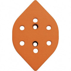 Dynabrade - Tear Drop Hook Face Backing Pad - Dynafine Compatible, Screw Attachment, Vacuum Pad, 3/8" Thick, Soft Density - Exact Tool & Supply