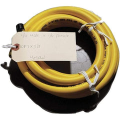 Dynabrade - 3/8" ID 10' Long Hose - Female/Male Ends, 1/4" Fitting, Red - Exact Tool & Supply