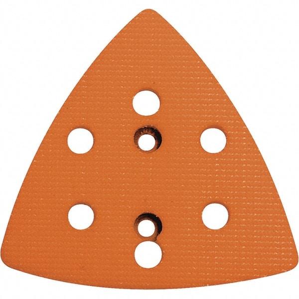 Dynabrade - Triangular Hook Face Backing Pad - Dynafine Compatible, Screw Attachment, Vacuum Pad, 3/8" Thick, Soft Density - Exact Tool & Supply