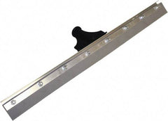 SEYMOUR-MIDWEST - 24" EPDM Blade Floor Squeegee - Threaded End, Single Edge, Gray, Aluminum Holder - Exact Tool & Supply