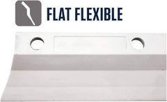 SEYMOUR-MIDWEST - 19" Rubber Blade Floor Squeegee - Threaded End, Single Edge, Gray, Use with 78255 - Exact Tool & Supply