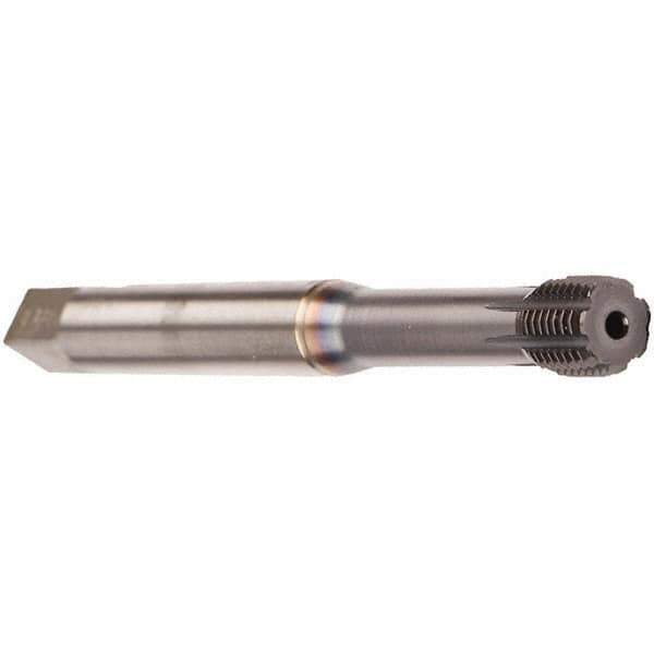 Emuge - M6x1.00 Metric 6HX Bottoming Thread Forming Tap - Cobalt, TiCN Finish, 80mm OAL, 10mm Thread Length, Right Hand Thread, Series InnoForm - Exact Tool & Supply