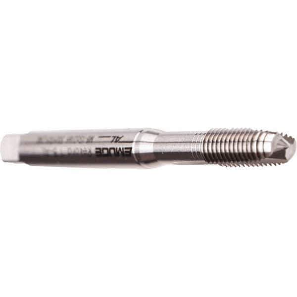 Emuge - M5x0.80 Metric Coarse, 2 Flutes, Modified Bottoming Chamfer, Bright Finish, Cobalt Spiral Point STI Tap - 0.2362" Shank Diam, 0.1929" Square Size, 6H (mod) Class of Fit, Series Rekord B-AL - Exact Tool & Supply