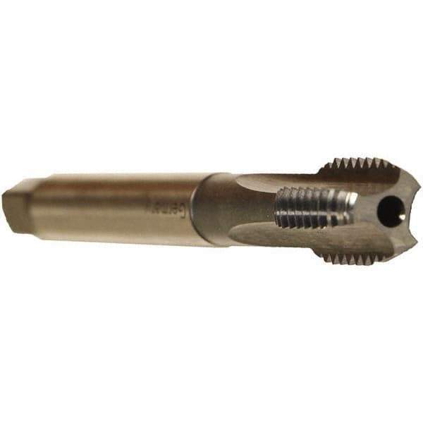 Emuge - 7/16-14 UNC 2BX 3 Flute TiCN Finish Straight Flute Machine Tap - Modified Bottoming, Right Hand Thread, Oversize, Through Coolant - Exact Tool & Supply