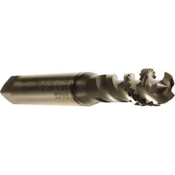 Emuge - M8x1.25 Metric 3 Flute 6H Bottoming Spiral Flute Tap - Cobalt, GLT-1 Finish, 90mm OAL, Right Hand Flute, Right Hand Thread, Series Enorm - Exact Tool & Supply
