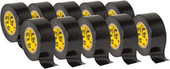 3M - 3/4" x 20', Black Vinyl Electrical Tape - 7 mil Thick, 1,150 V/mil Dielectric Strength - Exact Tool & Supply