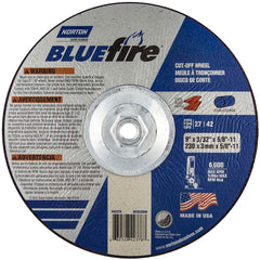 Norton - Depressed-Center Wheels Wheel Diameter (Inch): 9 Wheel Thickness (Inch): 3/32 - Exact Tool & Supply