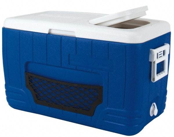 PRO-SAFE - 48.6 Qt Ice Chest - Plastic, Blue/White - Exact Tool & Supply