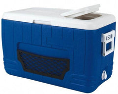 PRO-SAFE - 48.6 Qt Ice Chest - Plastic, Blue/White - Exact Tool & Supply
