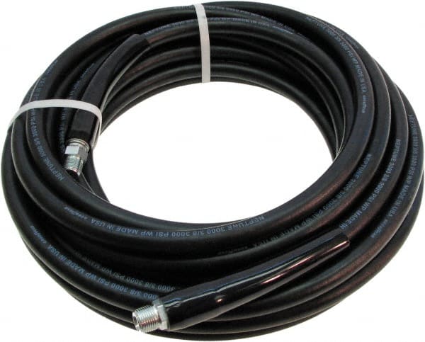 Continental ContiTech - High Temperature & High Pressure Hose; Inside Diameter (Inch): 3/8 ; Outside Diameter (Decimal Inch): 0.6900 ; Material: Nitrile ; Length (Feet): 100 ; Maximum Pressure (psi): 3000 ; Minimum Temperature (F): -20 - Exact Tool & Supply