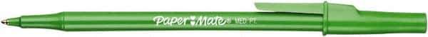 Paper Mate - 1mm Ball Point Stick Pen - Green - Exact Tool & Supply