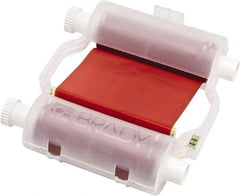 Brady - 4.33" Wide x 2,400" Long, Red Resin Ribbon Printer Ribbon - For BBP30 Label Printer, BBP33 Label Printer, BBP35 Multicolor Sign & Label Printer, BBP37 Color & Cut Sign & Label Printer, BradyPrinter S3100, BBP31 Sign & Label Printer - Exact Tool & Supply