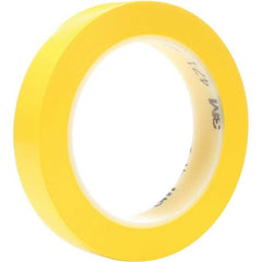 3M - 36 Yd x 1/4" Yellow Vinyl Film Tape - Exact Tool & Supply