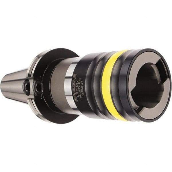 Emuge - DIN69871-50 Taper Shank Tension & Compression Tapping Chuck - M14 Min Tap Capacity, 159mm Projection, Size 4 Adapter, Quick Change - Exact Tool & Supply