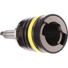 Emuge - 5MT Taper Shank Tension & Compression Tapping Chuck - M14 Min Tap Capacity, 105.5mm Projection, Size 4 Adapter, Quick Change - Exact Tool & Supply