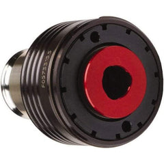 Emuge - 0.2756" Tap Shank Diam, 0.2165" Tap Square Size, #3 Tapping Adapter - 1.3386" Projection, 1-1/2" Tap Depth, 2.7165" OAL, 1.2205" Shank OD, Through Coolant, Series EM03-U - Exact Tool & Supply