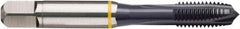 Guhring - M3x0.50 Metric Coarse, TiCN Finish, Cobalt Spiral Point Tap - Plug Chamfer, Right Hand Thread, 1.941" OAL, 0.393" Thread Length, 0.141" Shank Diam, 6H Class of Fit, Series 4416 - Exact Tool & Supply
