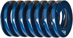 Associated Spring Raymond - 1-1/2" Hole Diam, 3/4" Rod Diam, 3-1/2" Free Length, Blue Die Spring - Exact Tool & Supply