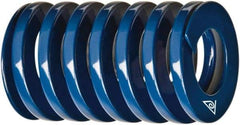 Associated Spring Raymond - 1-1/2" Hole Diam, 3/4" Rod Diam, 10" Free Length, Blue Die Spring - 725 Lb Max Deflection, 4.2244" Max Deflection, Medium Duty, Chromium Alloy Steel - Exact Tool & Supply