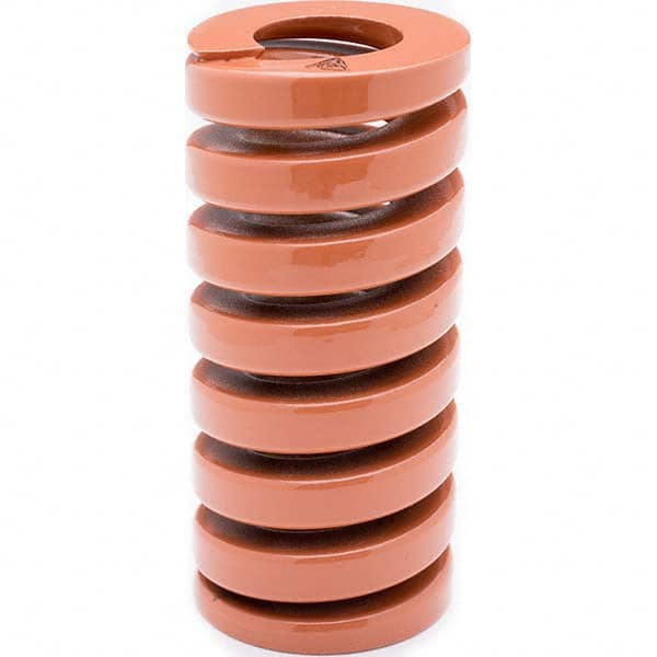 Associated Spring Raymond - 35mm Hole Diam, 17.5mm Rod Diam, 125mm Free Length, Brown Die Spring - Exact Tool & Supply