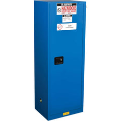 Justrite - 1 Door 3 Shelf 22 Gal Space Saver Safety Cabinet for Flammable Substances - Exact Tool & Supply