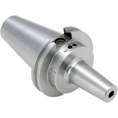 Techniks - 32mm Hole Diam, CAT40 Taper Shank Shrink Fit Tool Holder & Adapter - 100mm Projection, 44mm Nose Diam, Through Coolant - Exact Tool & Supply