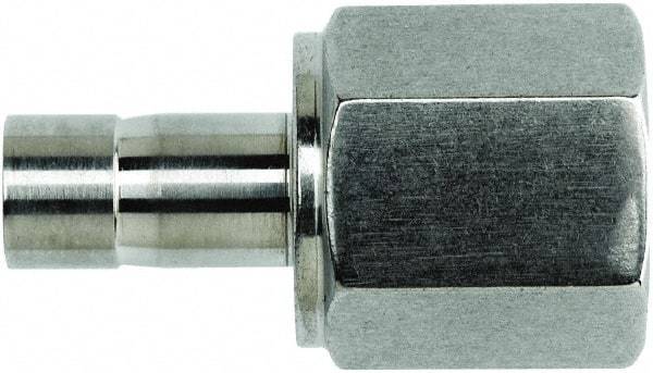 Brennan - 1/2" OD, Stainless Steel Female Adapter - NPT Ends - Exact Tool & Supply