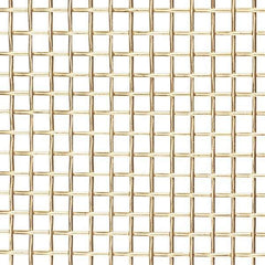Value Collection - 43 Gage, 0.0055 Inch Wire Diameter, 80 x 80 Mesh per Linear Inch, Brass, Wire Cloth - 0.007 Inch Opening Width, 36 Inch Wide, Cut to Length - Exact Tool & Supply