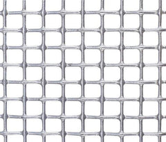 Value Collection - 11 Gage, 0.12 Inch Wire Diameter, 1 x 1 Mesh per Linear Inch, Steel, Wire Cloth - 0.88 Inch Opening Width, 36 Inch Wide, Cut to Length, Galvanized after Weave - Exact Tool & Supply