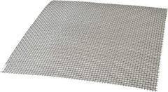 Value Collection - 18 Gage, 0.047 Inch Wire Diameter, 5 x 5 Mesh per Linear Inch, Stainless Steel, Wire Cloth - 0.153 Inch Opening Width, 12 Inch Wide x 12 Inch Stock Length - Exact Tool & Supply