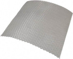 Value Collection - 20 Gage, 0.035 Inch Wire Diameter, 4 x 4 Mesh per Linear Inch, Stainless Steel, Milling Grade Wire Cloth - 0.215 Inch Opening Width, 12 Inch Wide x 12 Inch Stock Length - Exact Tool & Supply