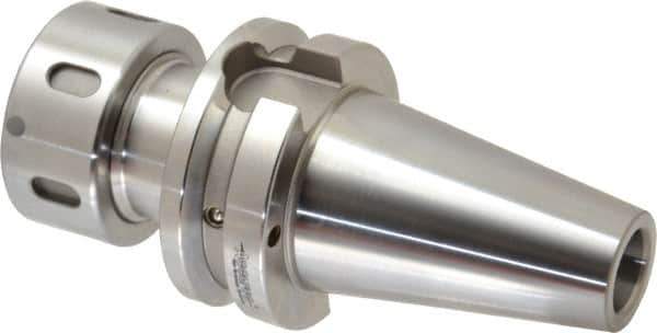 Accupro - 3/64" to 3/4" Capacity, 3" Projection, BT40 Taper Shank, TG/PG 75 Collet Chuck - 0.0002" TIR, Through-Spindle & DIN Flange Coolant - Exact Tool & Supply