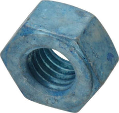 Value Collection - 1/2-13 UNC Steel Right Hand Heavy Hex Nut - 7/8" Across Flats, 31/64" High, Galvanized Finish - Exact Tool & Supply