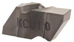 Kennametal - 2125NG Grade KCU10, 3.18mm Cutting Width Carbide Grooving Insert - 2.79mm Max Depth of Cut, Left Hand, 0.19mm Corner Radius, AlTiN Finish - Exact Tool & Supply