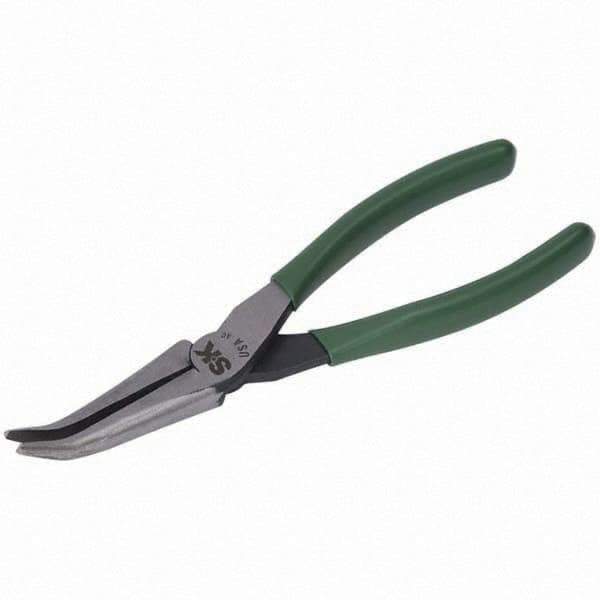 SK - Bent Nose Pliers - 7" W/O CUTTER CURVED NOSE PLIER - Exact Tool & Supply