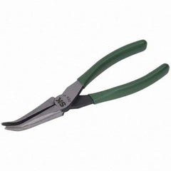 SK - Bent Nose Pliers - 7" W/O CUTTER CURVED NOSE PLIER - Exact Tool & Supply