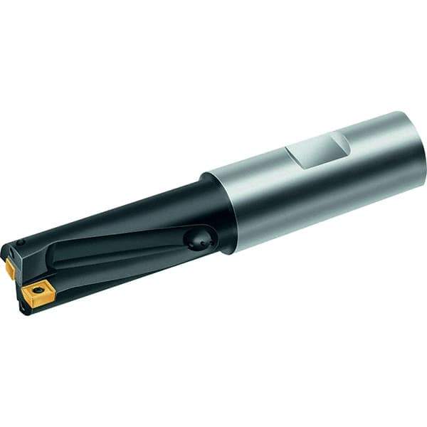 Walter - 1.09" Max Drill Depth, 2xD, 0.547" Diam, Indexable Insert Drill - 2 Inserts, 3/4" Shank Diam, Straight Shank - Exact Tool & Supply
