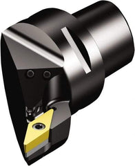 Sandvik Coromant - Right Hand Cut, Size C8, VBMT 16 04 08 & VBMT 332 Insert Compatiblity, Internal Modular Turning & Profiling Cutting Unit Head - 55mm Ctr to Cutting Edge, 80mm Head Length, Through Coolant, Series CoroTurn 107 - Exact Tool & Supply