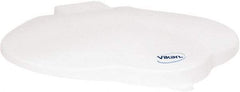 Vikan - 3 Gal Polypropylene Pail Lid - White, For Use with 5690 - Exact Tool & Supply