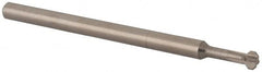 Made in USA - 0.12" Cutter Head Diam, 0.072" Flat Width, 2" OAL, Solid Carbide, Single Right Hand Back Chamfer - Exact Tool & Supply