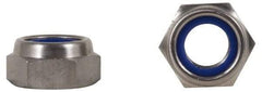 Value Collection - 3/8-16 UNC 18-8 Heavy Hex Lock Nut with Nylon Insert - 11/16" Width Across Flats, 13/32" High, Uncoated - Exact Tool & Supply
