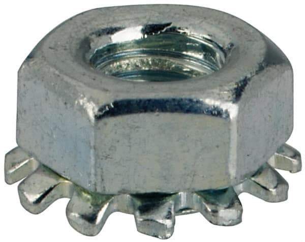 Value Collection - M3x0.5, Zinc Plated, Steel Hex Nut with External Tooth Washer - 6.5mm Washer Diam, 5.5mm Width Across Flats - Exact Tool & Supply
