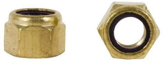 Value Collection - 5/16-18 UNC Hex Lock Nut with Nylon Insert - 1/2" Width Across Flats, 11/32" High, Uncoated - Exact Tool & Supply