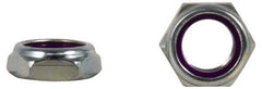 Value Collection - 1-14 UNF Grade 2 Hex Lock Nut with Nylon Insert - 1-7/16" Width Across Flats, 35/64" High, Zinc-Plated Finish - Exact Tool & Supply