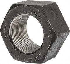 Value Collection - 1-3/8 - 12 UNF Steel Right Hand Hex Nut - 2-1/16" Across Flats, 1.206" High, Uncoated - Exact Tool & Supply